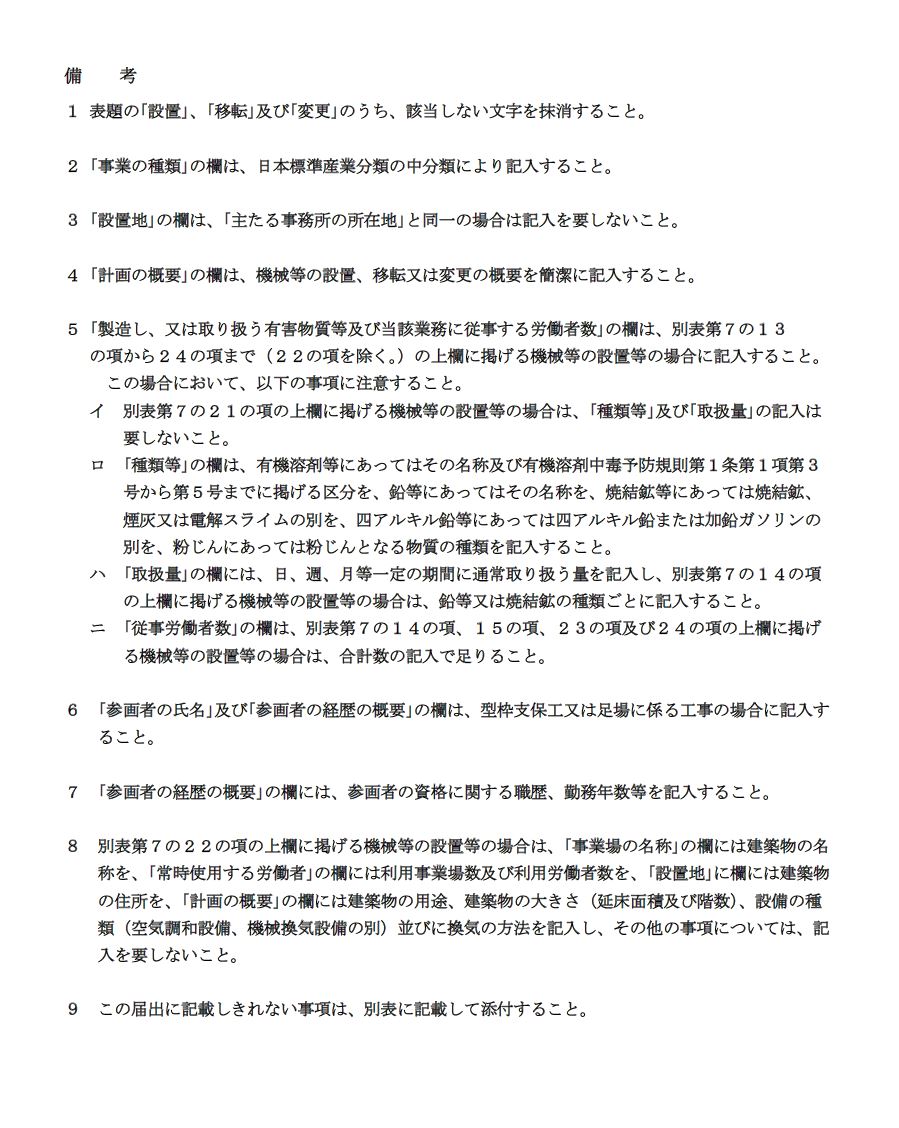 建設作業工事計画届 第88条第１項 の作成方法を１級建築施工管理技士が解説 はるゆにブログ